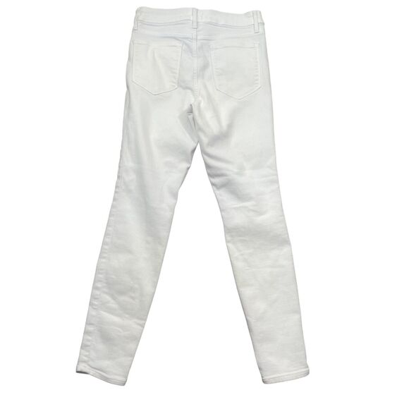 Athleta 4 White Jeans Pockets Cotton Blend - Picture 7 of 7